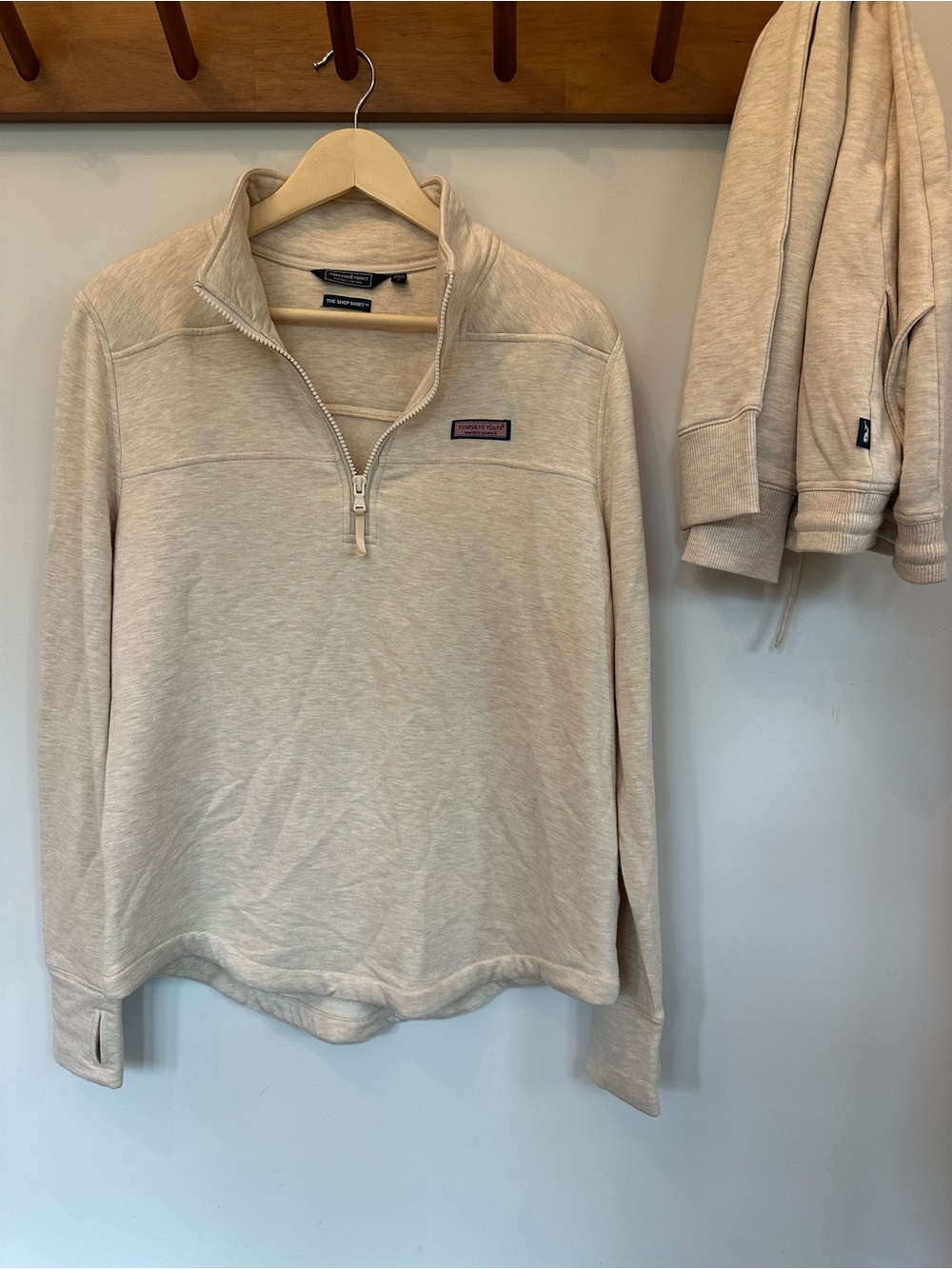 Vineyard Vines Women’s Quarter-Zip Pullover Sweater - Cream